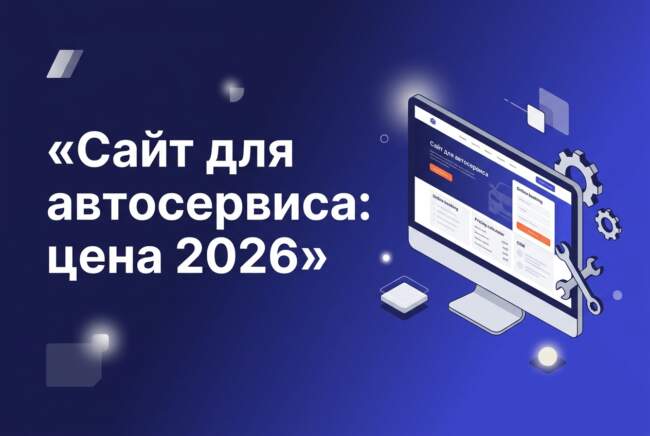 сайт для автосервиса цена: оценка разработки и трендов 2026