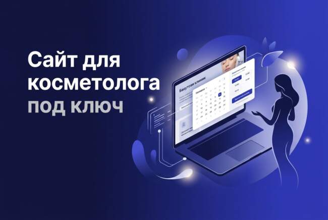 сайт для косметолога под ключ: обложка о записи и трендах