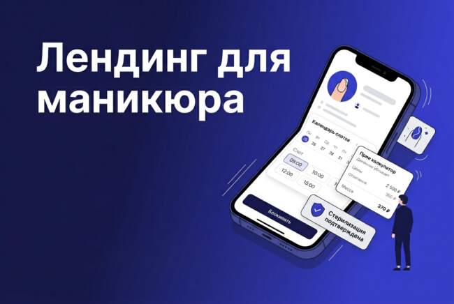 лендинг для мастера маникюра: запись и продажи в 2026
